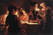 HONTHORST, Gerrit van Supper Party qr Spain oil painting reproduction